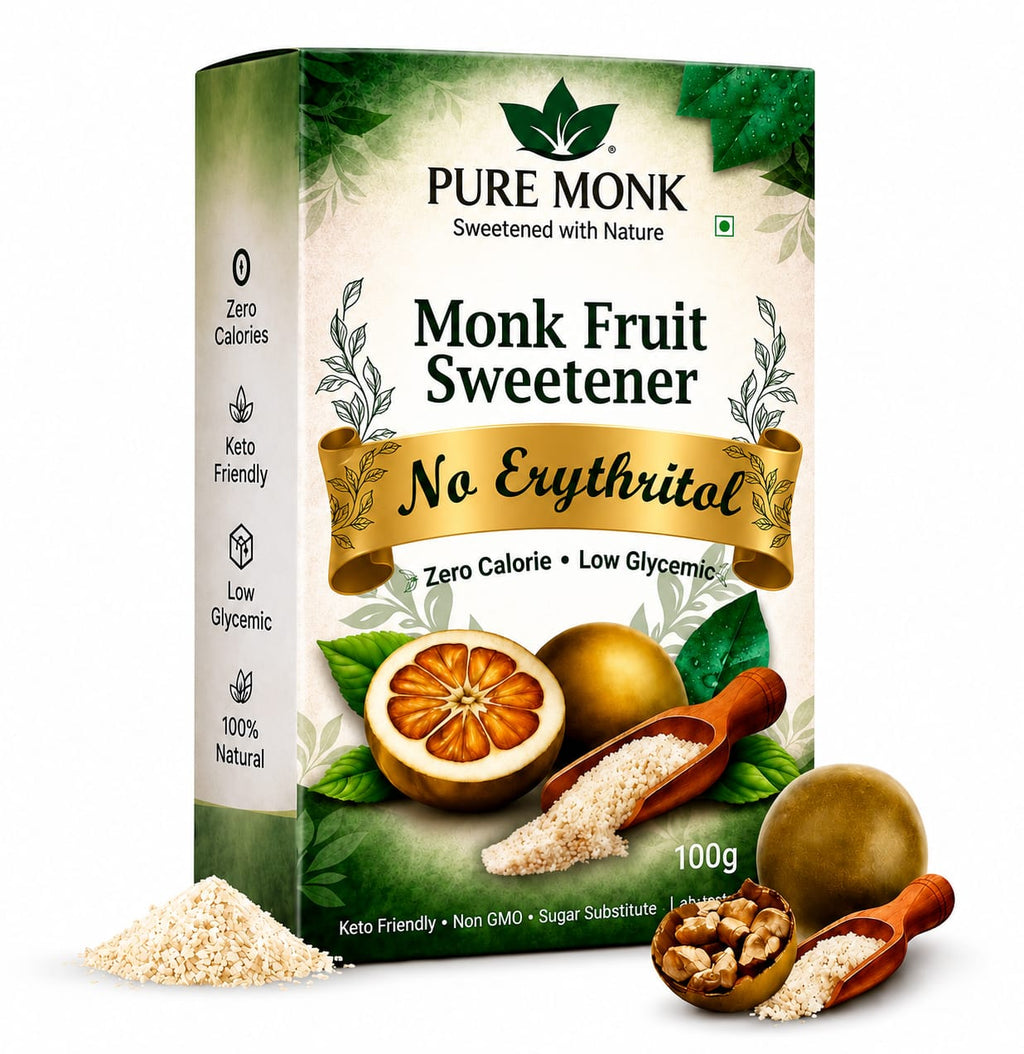 Pure Monk Fruit Sweetener 100g | No Erythritol