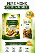 Pure Monk Monk Fruit Sweetener 200g | No Erythritol + Guilt Free Recipe Guide (eBook)