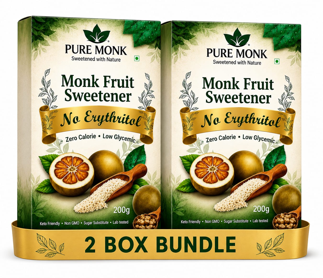 Pure Monk Fruit Sweetener 200g | No Erythritol
