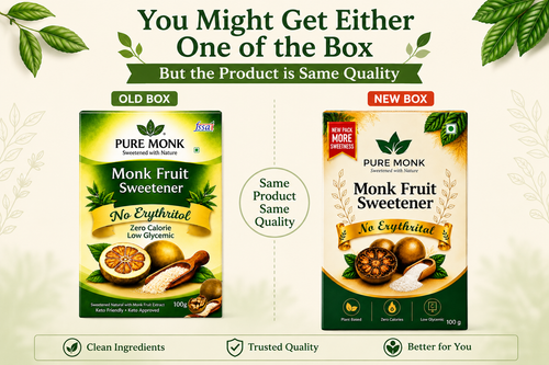 Pure Monk Fruit Sweetener Bundle Pack (2 x 200g) | 400g Total | No Erythritol