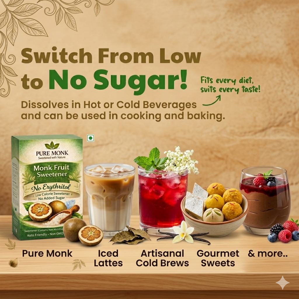 MONK FRUIT SWEETENER 200 GM | Value Pack (Better Savings)