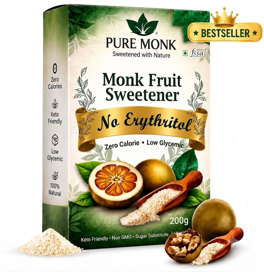Pure Monk Fruit Sweetener 200g | No Erythritol